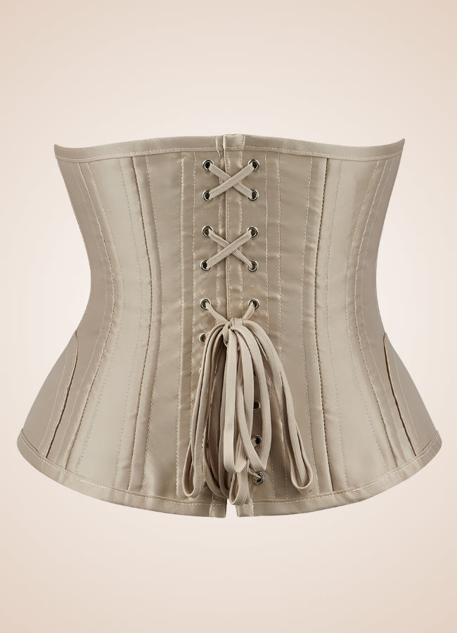 Cream Steampunk Corset Beige / 2XS cream-steampunk-corset-beige