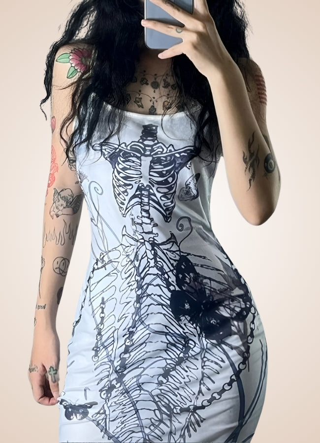 Gothic Vintage Dress Gray / M gothic-vintage-dress-gray