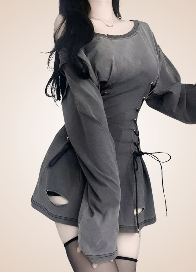 grey steampunk dress Women's Steampunk Victorian Gothic Vintage Costume Womens Gunmetal Grey/black Outfit