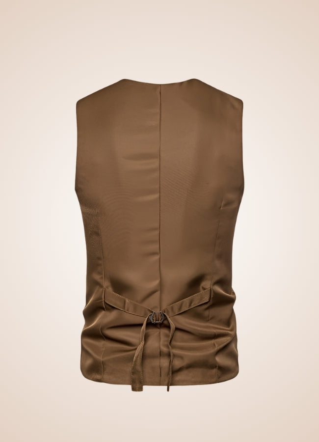 Men's Steampunk Vintage Vest Coffee / XL mens-steampunk-vintage-vest-coffee