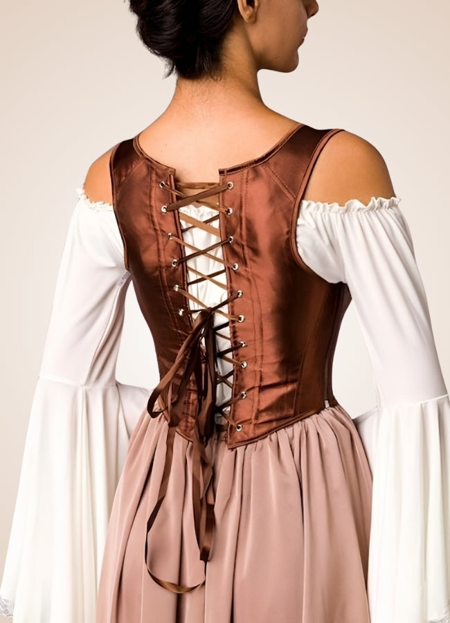 Renaissance Vintage Steampunk Bustier Brown / 2XL renaissance-vintage-steampunk-bustier-brown