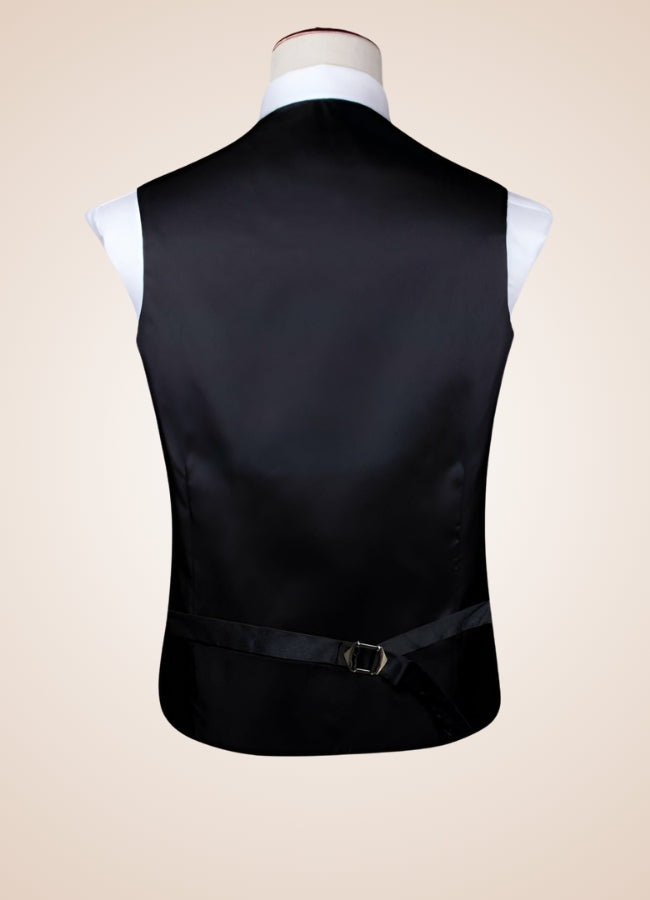 Steampunk Black Suit Vest Black / 2XL steampunk-black-suit-vest-black