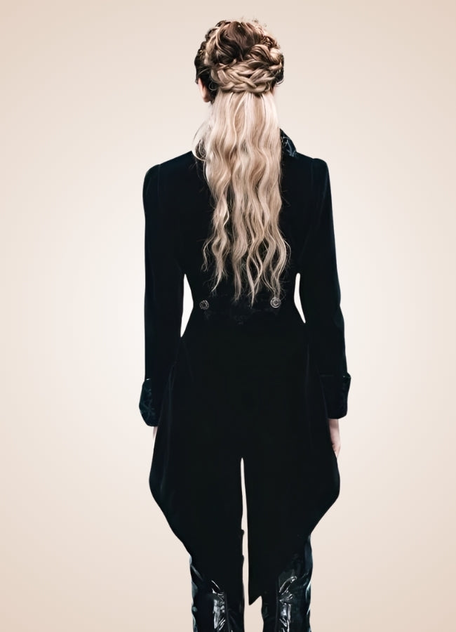 Steampunk Black Trench Coat Black / 3XL steampunk-black-trench-coat-black