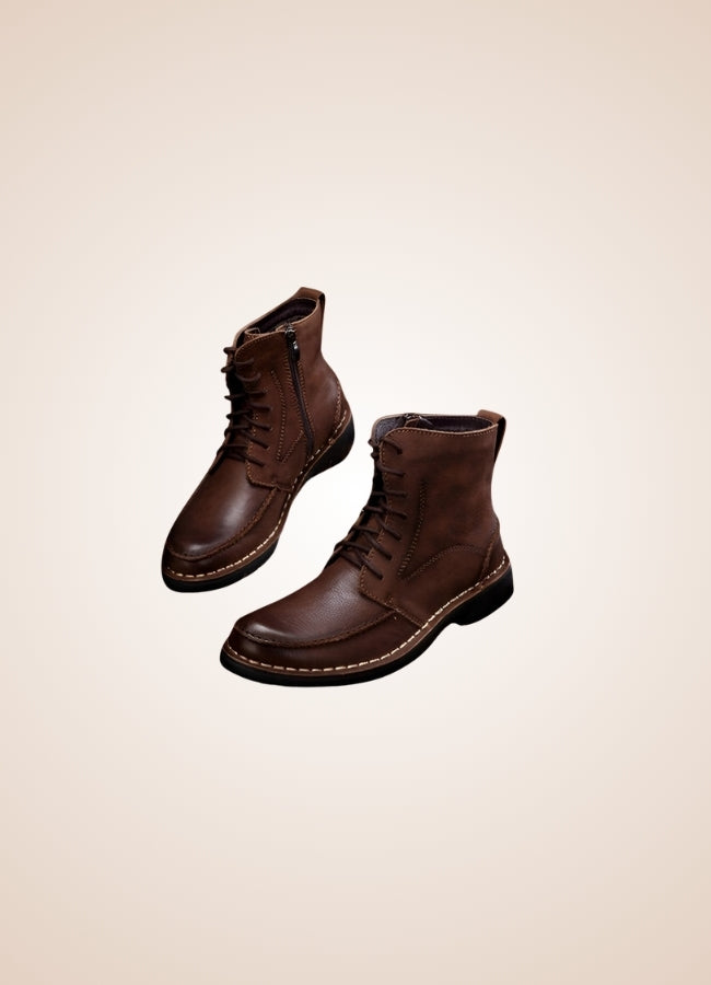 Steampunk British Style Boots Dark Brown / 10.0 steampunk-british-style-boots-dark-brown