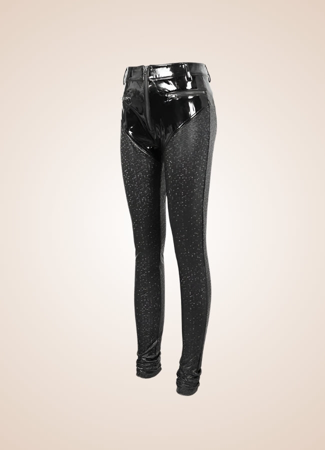 Steampunk Goth Latex Pants Black / 3XL steampunk-goth-latex-pants-black