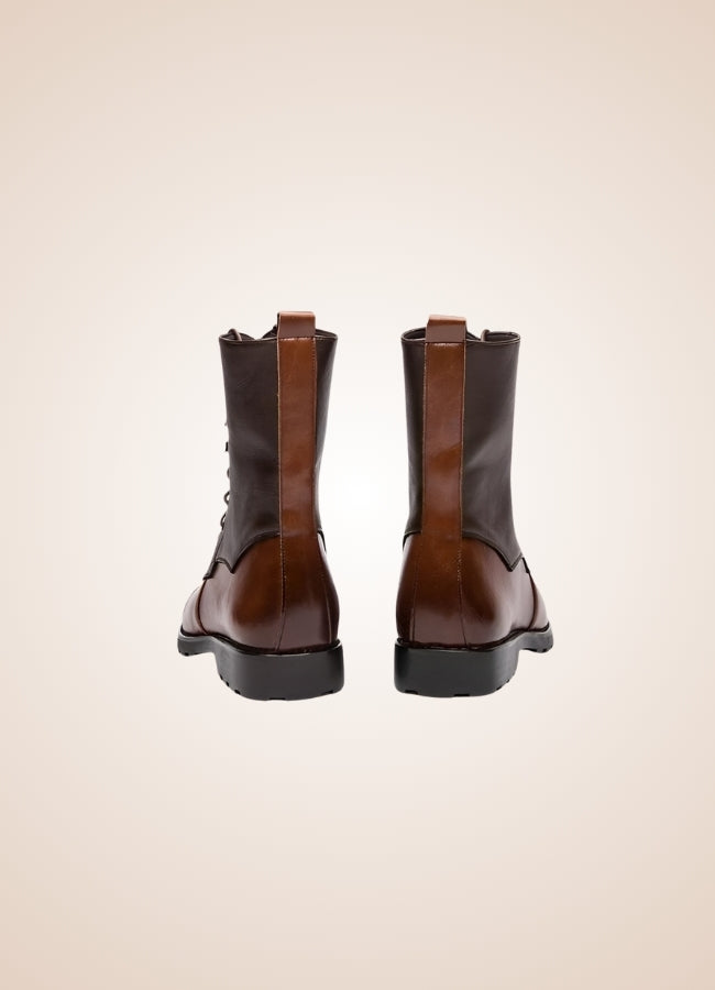 Steampunk Leather Boots Brown / 13.0 steampunk-leather-boots-brown