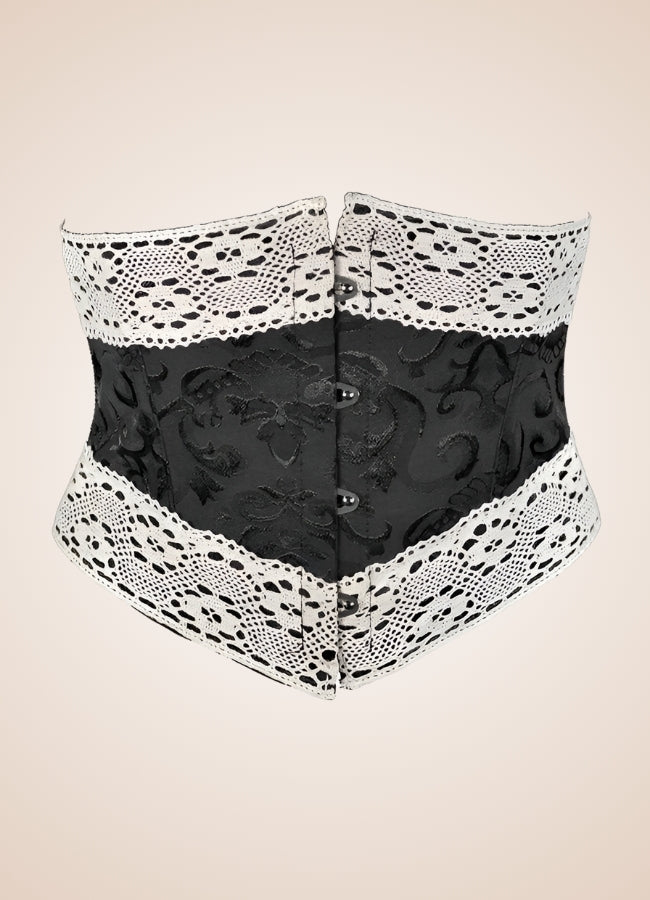 Steampunk Lolita Corset Black / 2XS steampunk-lolita-corset-black