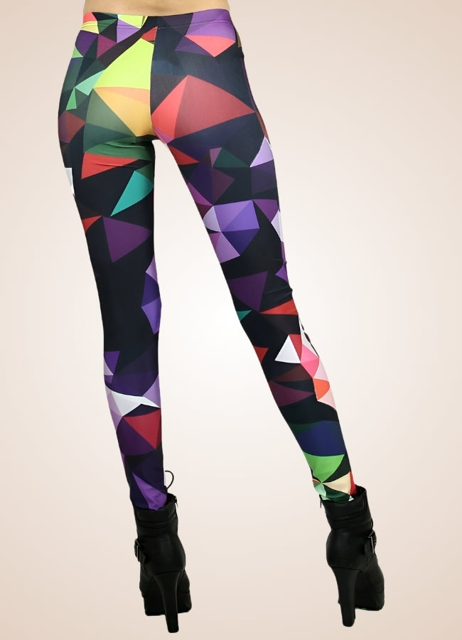 Steampunk Mozaic Pattern Legging Multicolor / L steampunk-mozaic-pattern-legging-multicolor