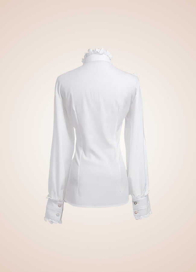 Steampunk Victoria Era Shirt White / XL steampunk-victoria-era-shirt-white