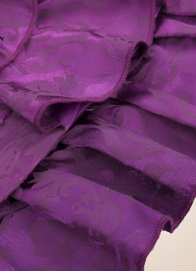 Steampunk Victorian Brocade Skirt Purple / XL steampunk-victorian-brocade-skirt-purple