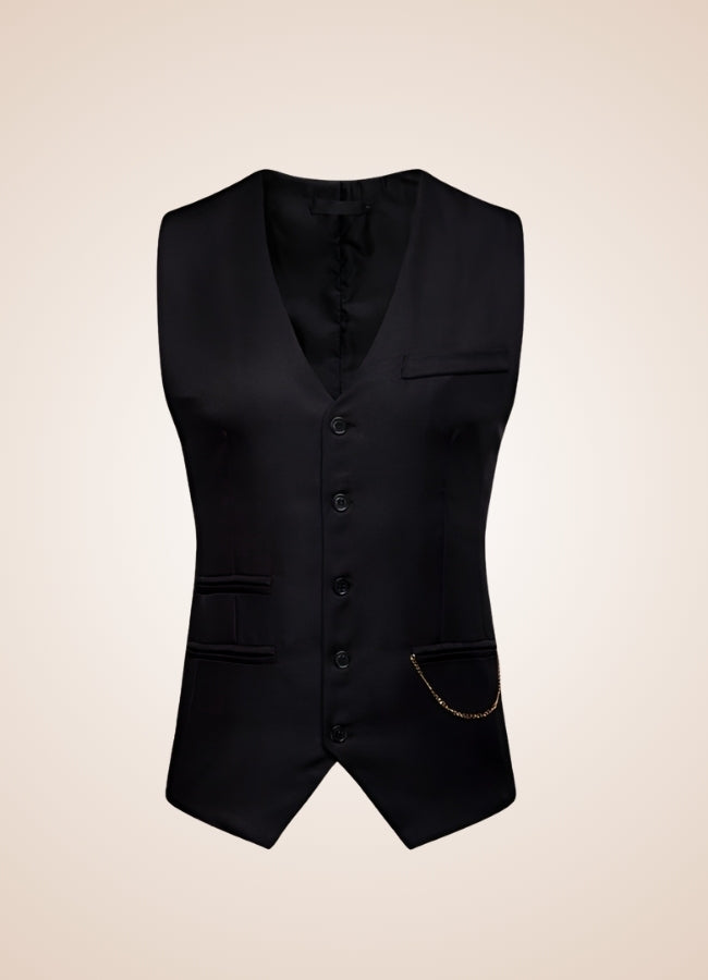 Steampunk Vintage Chain Vest Black / XL steampunk-vintage-chain-vest-black