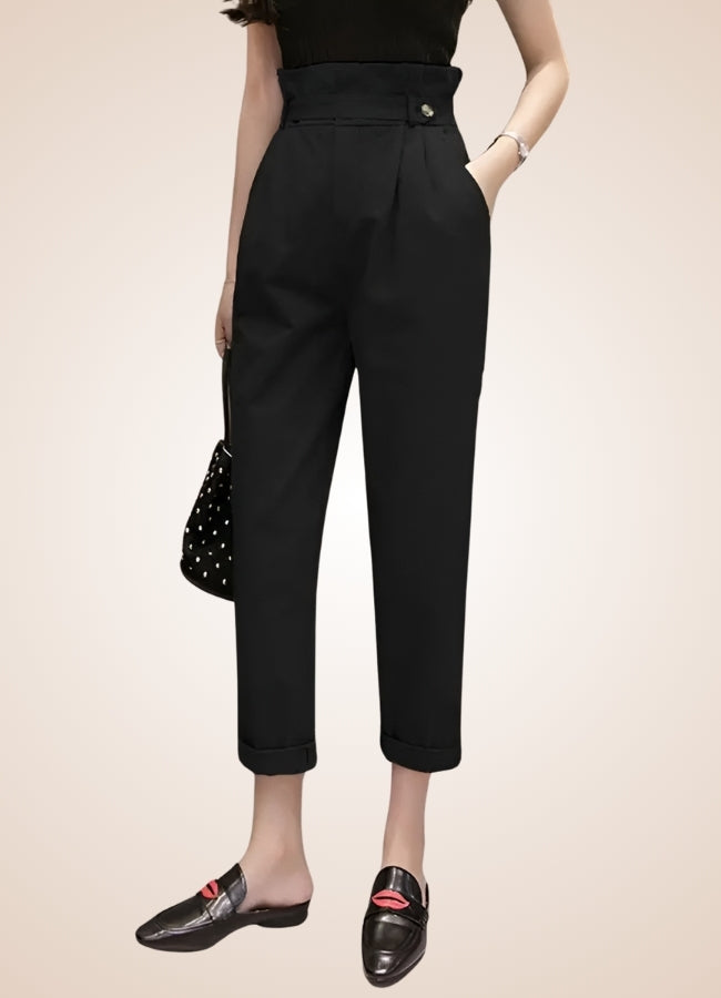 Steampunk Vintage High Waist Pants Black / 4XL steampunk-vintage-high-waist-pants-black