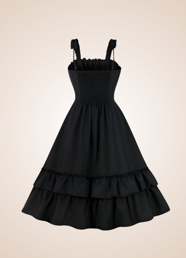 Steampunk Vintage Lolita Dress Black / XL steampunk-vintage-lolita-dress-black