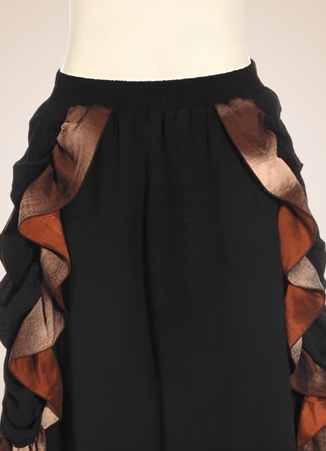 Steampunk Vintage Long Skirt Black / One Size steampunk-vintage-long-skirt-black