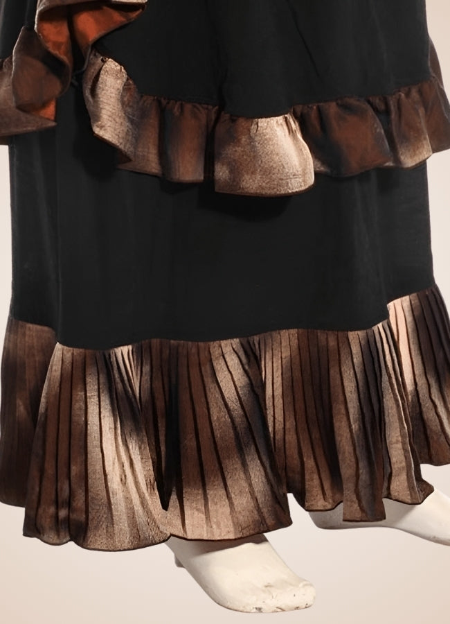 Steampunk Vintage Long Skirt Black / One Size steampunk-vintage-long-skirt-black