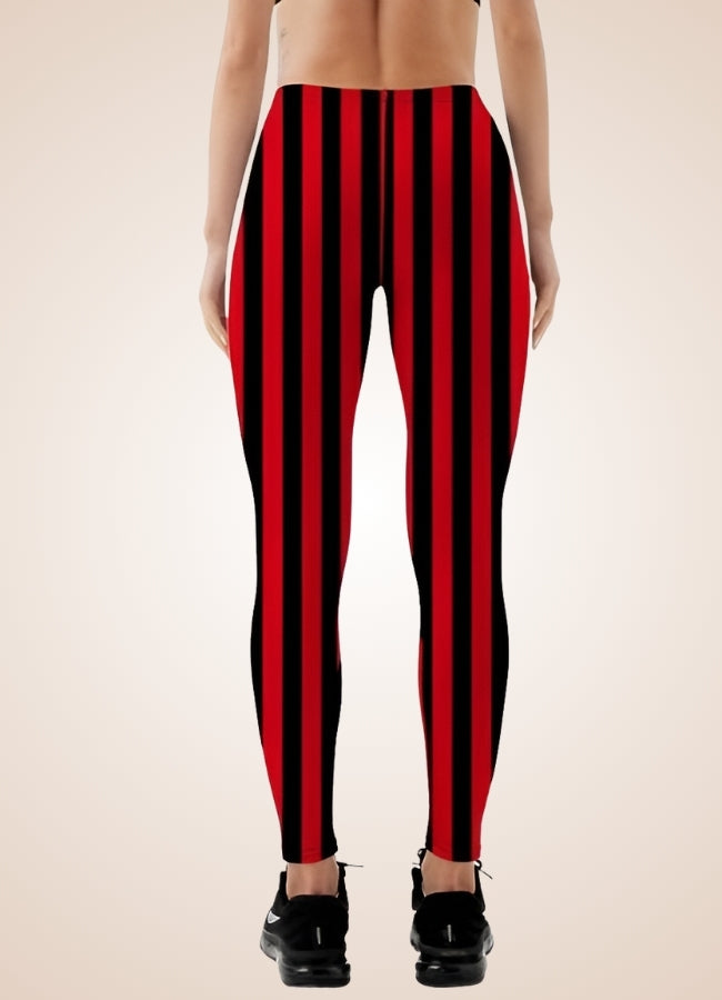 Stripped Vintage Steampunk Legging Red / XL stripped-vintage-steampunk-legging-red