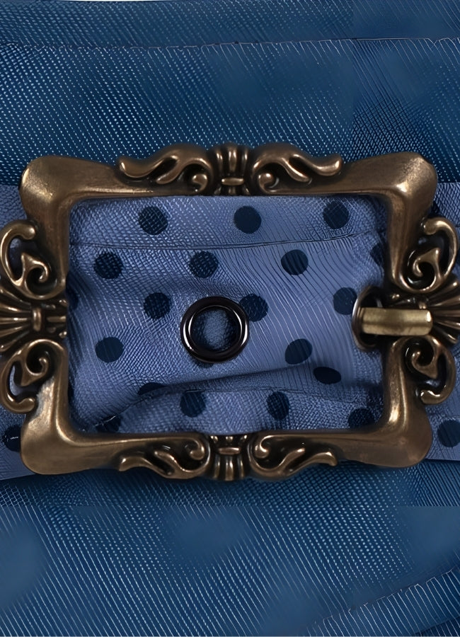 Vintage Steampunk Skirt Blue / XL vintage-steampunk-skirt-blue