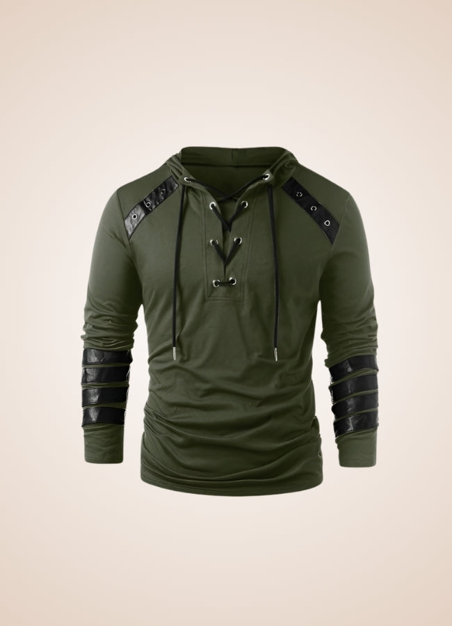 Army Green Steampunk Hooded Sweatshirt Army Green / 4XL army-green-steampunk-hooded-sweatshirt-army-green