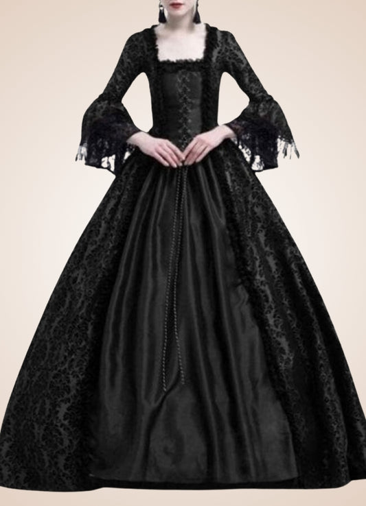 Ball Gown Steampunk Dress Black / 4XL ball-gown-steampunk-dress-black