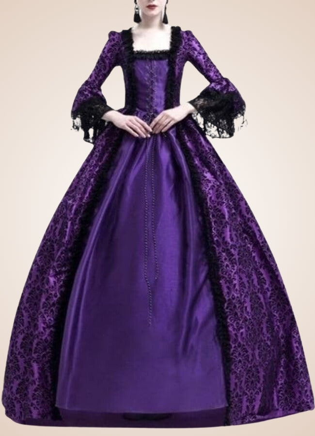 Ball Gown Steampunk Dress Purple / 4XL ball-gown-steampunk-dress-purple