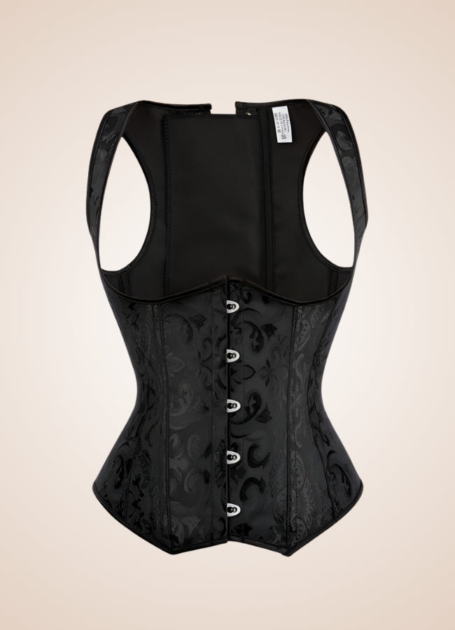 Black Gothic Bustier Black / 4XL black-gothic-bustier-black