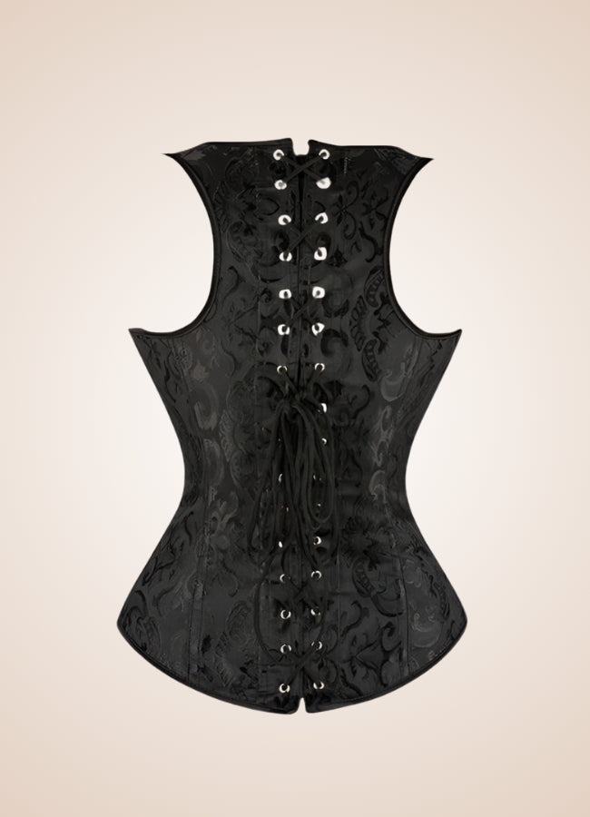 Black Gothic Bustier Black / 4XL black-gothic-bustier-black