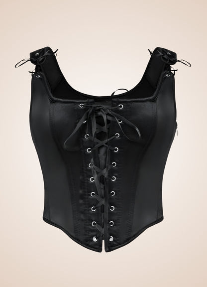 Black Steampunk Corset Black / L black-steampunk-corset-black