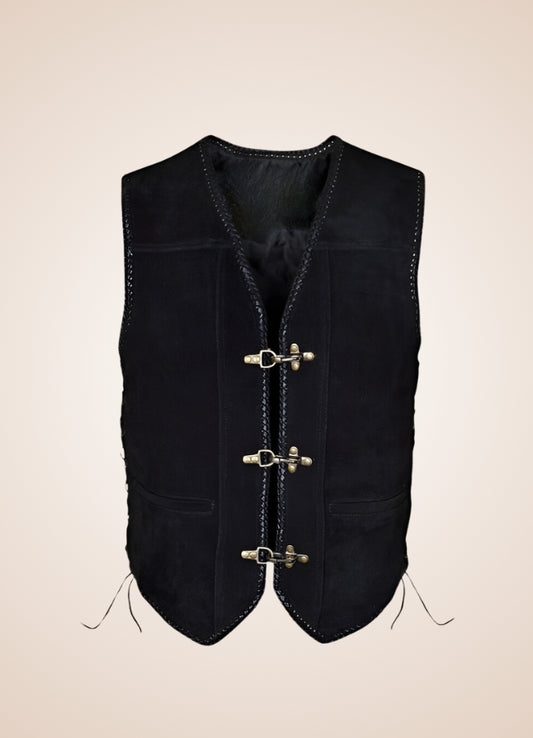 Black Steampunk Motorcycle Vest Black / XL black-steampunk-motorcycle-vest-black