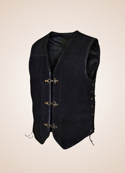 Black Steampunk Motorcycle Vest Black / XL black-steampunk-motorcycle-vest-black
