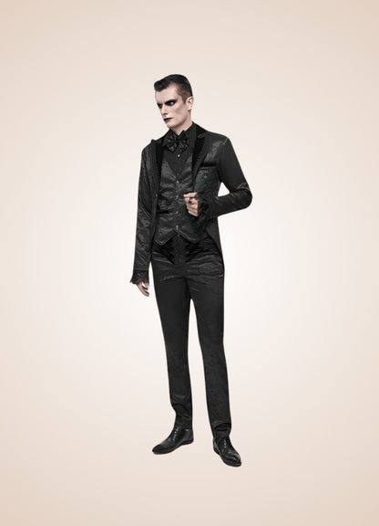 Black Victorian Gothic Pants Black / 3XL black-victorian-gothic-pants-black
