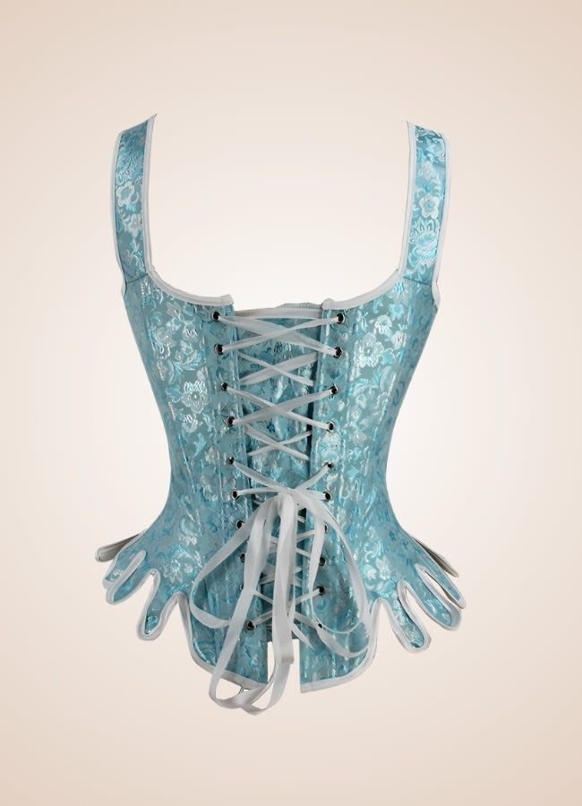 Blue Victorian Steampunk Corset Blue / XL blue-victorian-steampunk-corset-blue