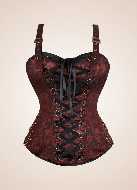 Brown Pirate Steampunk Corset Brown / 5XL brown-pirate-steampunk-corset-brown