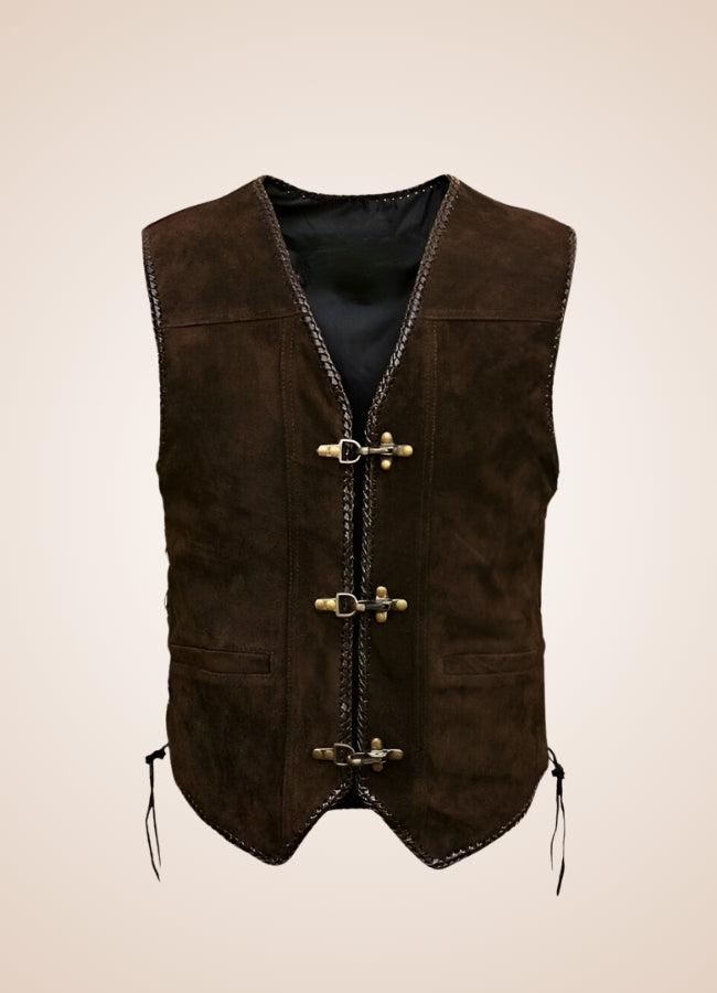 Brown Steampunk Motorcycle Vest Brown / XL brown-steampunk-motorcycle-vest-brown