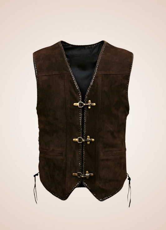 Brown Steampunk Motorcycle Vest Brown / XL brown-steampunk-motorcycle-vest-brown