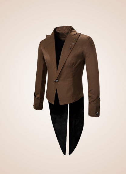 Brown Steampunk Tailcoat Brown / 4XL brown-steampunk-tailcoat-brown