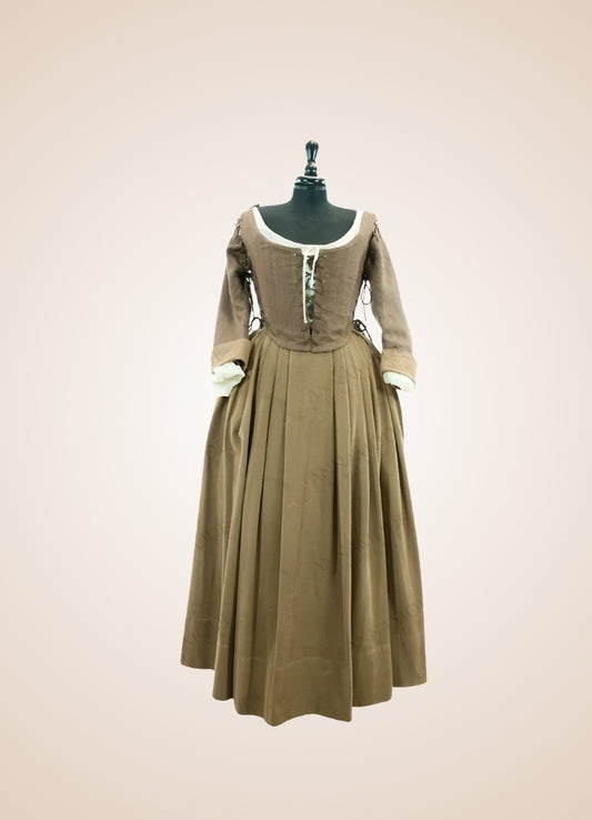 Brown Steampunk Victorian Dress Brown / 2XL brown-steampunk-victorian-dress-brown