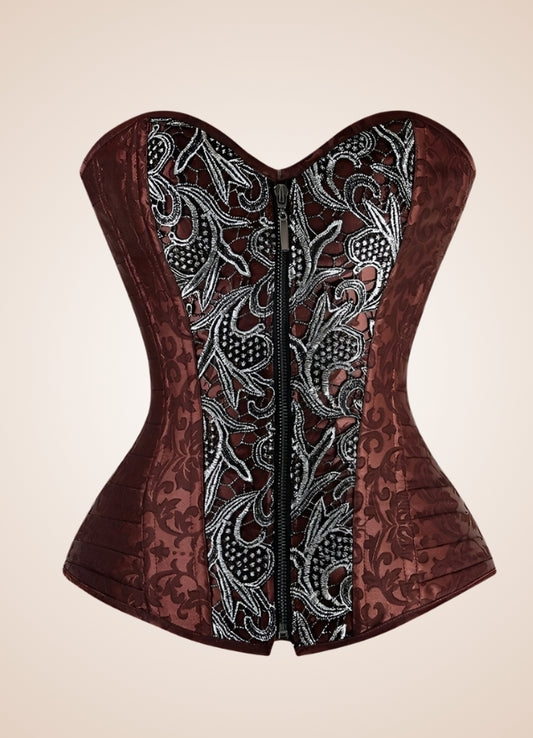Brown Vintage Steampunk Bustier Brown / 4XL brown-vintage-steampunk-bustier-brown