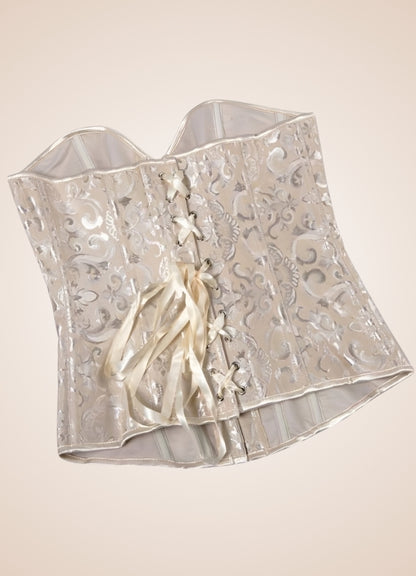 Classic Vintage Steampunk Bustier Beige / 4XL classic-vintage-steampunk-bustier-beige