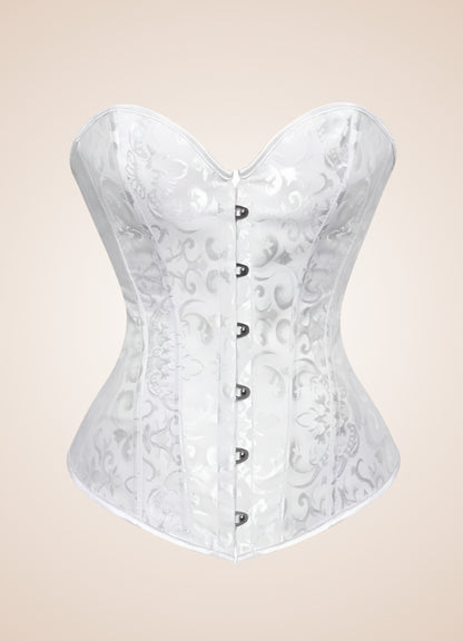 Classic Vintage Steampunk Bustier White / 4XL classic-vintage-steampunk-bustier-white