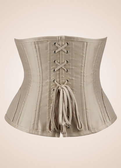 Cream Steampunk Corset Beige / 2XS cream-steampunk-corset-beige