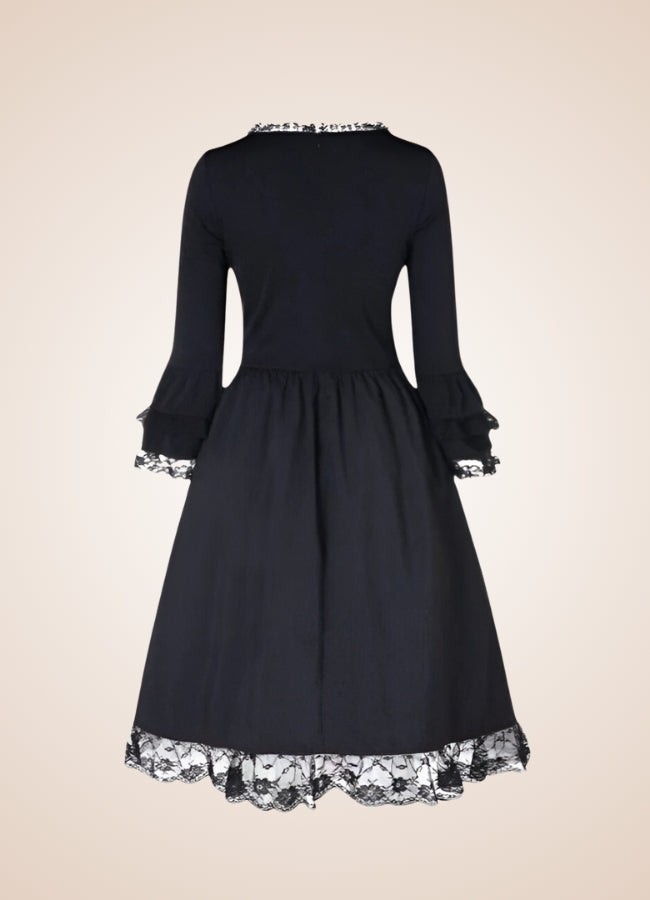 Emo Steampunk Dress Black / 4XL emo-steampunk-dress-black