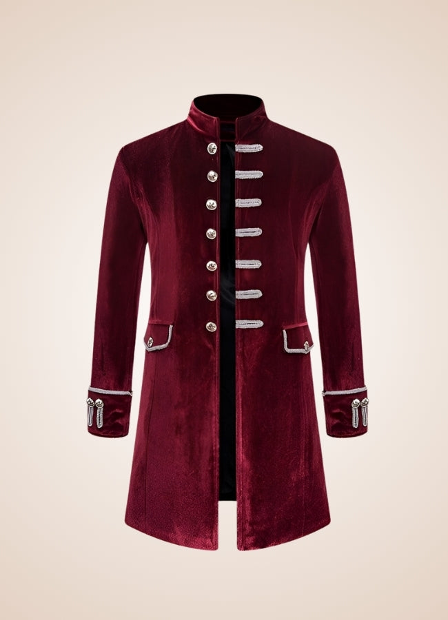 Flannel Steampunk Coat Red / XL flannel-steampunk-coat-red