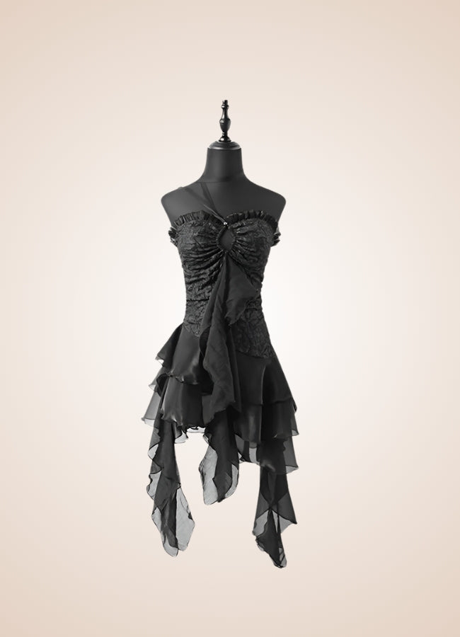 Goth Punk Dress Black / M goth-punk-dress-black