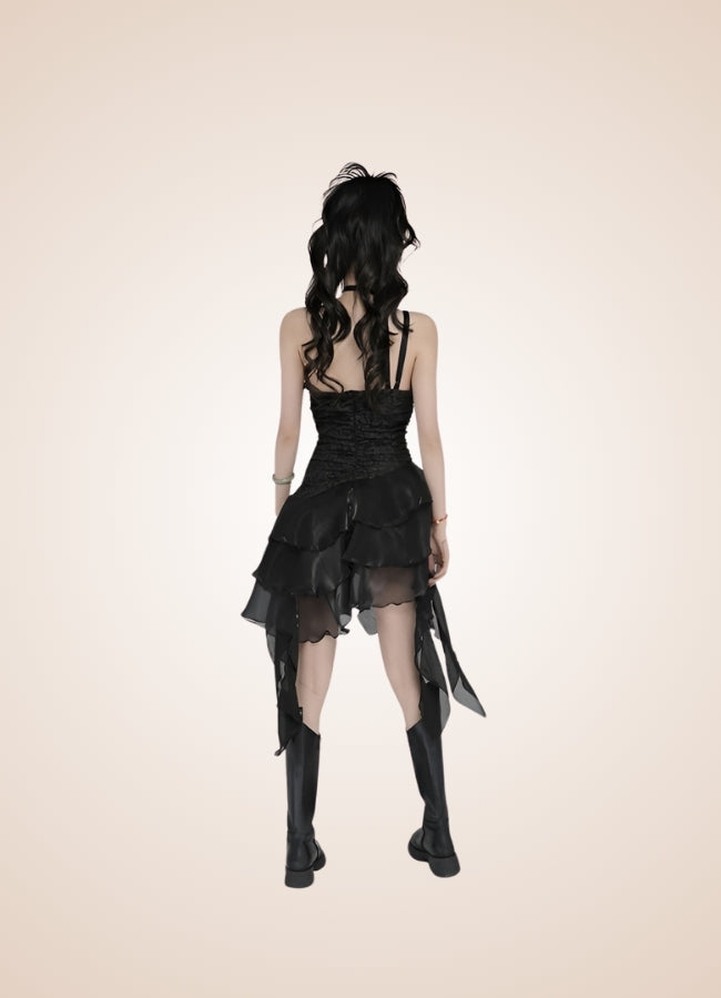 Goth Punk Dress Black / M goth-punk-dress-black