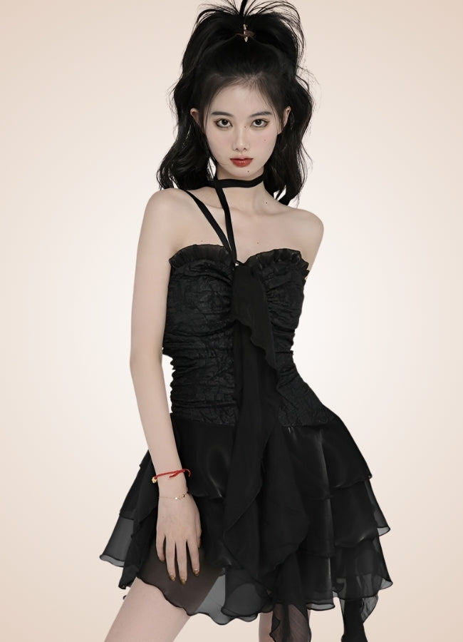 Goth Punk Dress Black / M goth-punk-dress-black