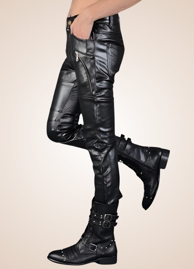 Gothic Faux Leather Pants Black / 38.0 gothic-faux-leather-pants-black