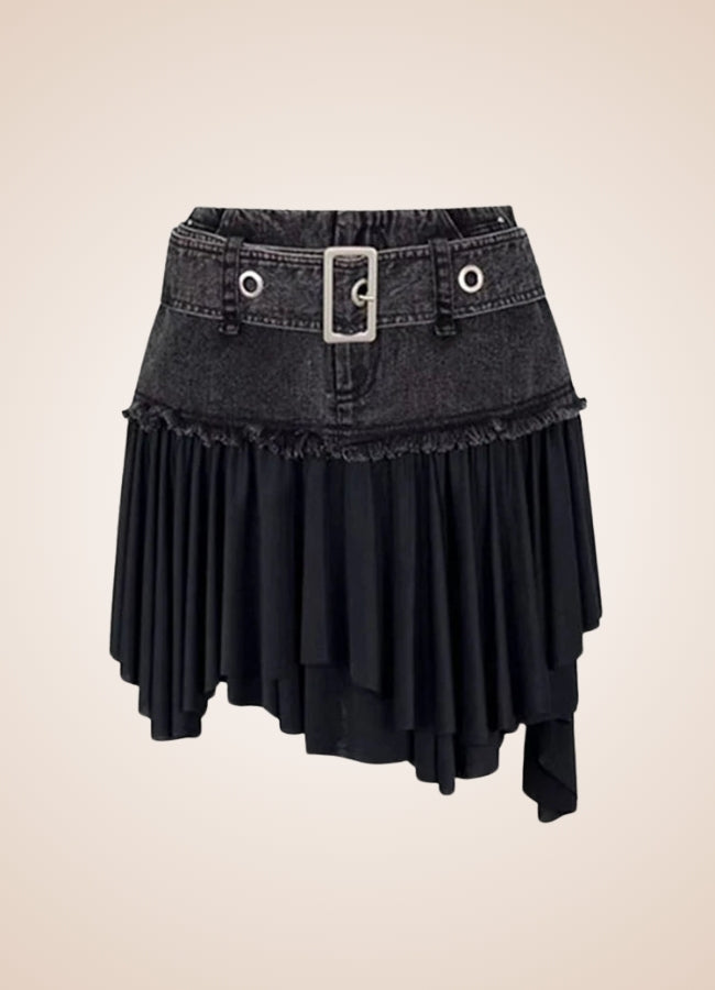 Gothic Mini Skirt Black / M gothic-mini-skirt-black