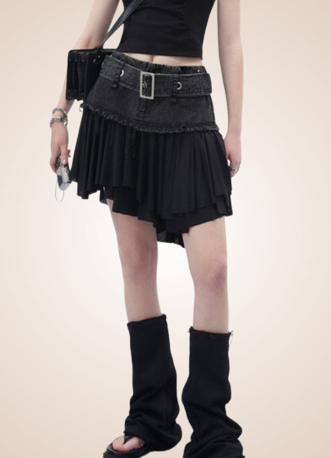 Gothic Mini Skirt Black / M gothic-mini-skirt-black