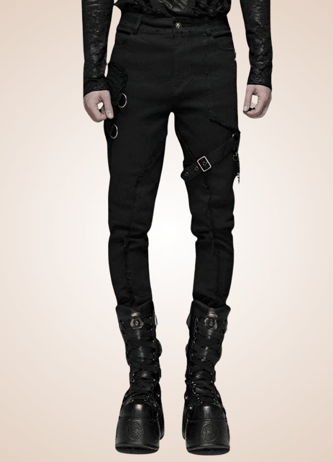 Gothic Punk Men's Pants Black / 4XL gothic-punk-mens-pants-black