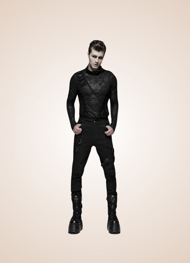 Gothic Punk Men's Pants Black / 4XL gothic-punk-mens-pants-black